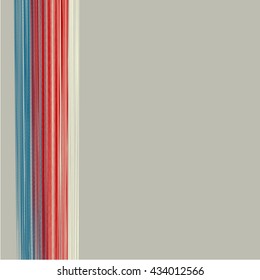 Abstract background in retro style and american flag colors.  4th of july style. For brochure, flyer, poster, or banner.