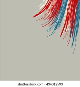 Abstract background in retro style and american flag colors.  4th of july style. For brochure, flyer, poster, or banner.