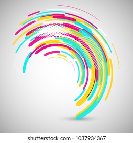 Abstract background with a retro styled design