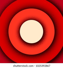 Abstract background with retro styled vintage layers and dotted shadow