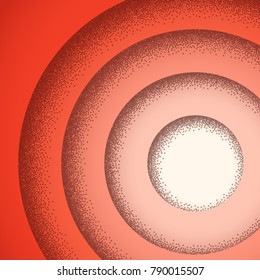 Abstract background with retro styled vintage layers and dotted shadow