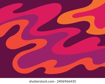 Abstract background with retro wavy lines pattern	
