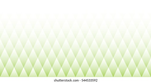 Abstract background with rhombuses. Geometric pattern. Texture. Gradient. White and green colors. Rhombus. Vector repeating texture.