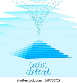 Abstract Background. Rhombuses Pattern. Pyramid Structure Texture. Vector Illustration