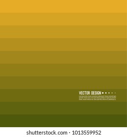 Abstract background with rhythmic rectangular horizontal stripes. Transition and gradation of color. Vector blend gradient for illustrations, covers and flyers. Color yellow, gold, green,.
