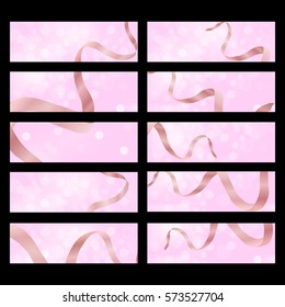 Abstract background with ribbon for banner.