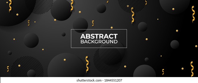 abstract background ribbon effect illustration dark color elegant design