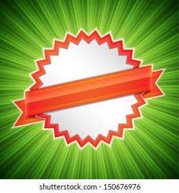 Abstract background with ribbon. EPS10 vector