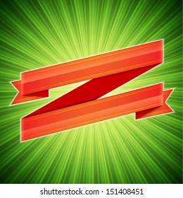 Abstract background with ribbon. EPS10 vector