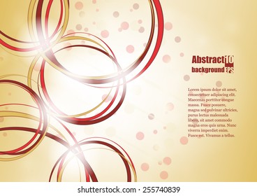Abstract background with rings. Eps10 Vector illustration
