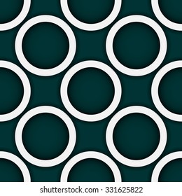 Abstract background with rings of light gray color. Paper circle banner background. Stock vector.