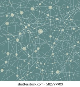 Abstract background with rings and line. The file is saved in the version AI10 EPS.