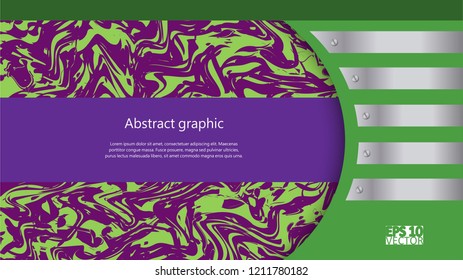 Abstract background with ripple. Brochure template with creative fluid colors background. Eps10 Vector illustration