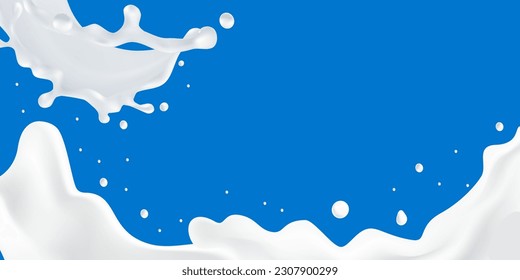 Abstract background ripple milk with free copyspace for text, Vector illustration and design.