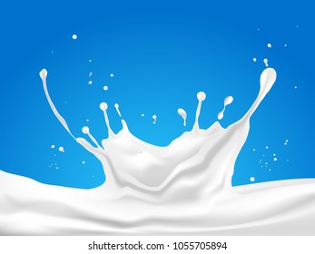 Abstract background ripple milk, Vector illustration and design.