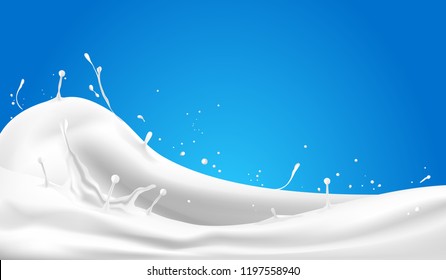Abstract background ripple milk, Vector illustration and design.