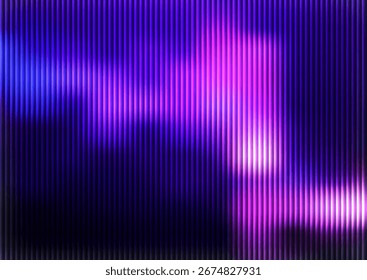 Fundo abstrato com uma textura de vidro ondulado em tons de rosa e roxo