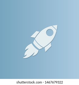 abstract background for Rocket, paper cut, vector illustrations