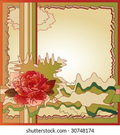 abstract background with rose