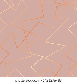 Abstract background with a rose gold low poly design