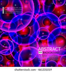 Abstract background. Rose,violet,blue and red cells. Science vector EPS 10 illustration