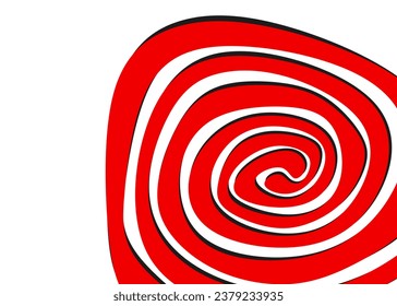 Abstract background with rotating swirl line pattern. Simple dartboard pattern and with some copy space area