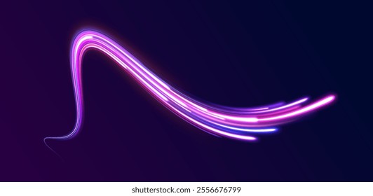 Abstract background rotational border lines. Neon stripes in the form of drill, turns and swirl. Iight background, speed, wavy, swirl,curve,speedy,vector. 