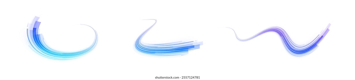 Abstract background rotational border lines. Neon stripes in the form of drill, turns and swirl. Light background, speed, wavy, swirl,curve,speedy,vector. 