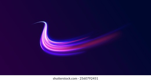 Abstract background rotational border lines. Neon stripes in the form of drill, turns and swirl. Iight background, speed, wavy, swirl,curve,speedy,vector. 