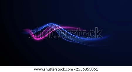 Abstract background rotational border lines. Neon stripes in the form of drill, turns and swirl. Iight background, speed, wavy, swirl,curve,speedy,vector. 
