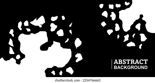 abstract background with rough illustrations like scattered shards of objects.