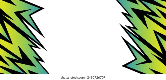 Fondo Abstractas con un patrón de líneas de grediant ásperas y dentadas y con un poco de espacio de copia