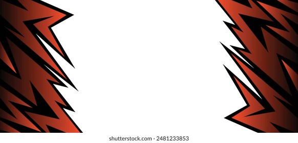 Abstract background with rough and jagged grediant lines pattern and with some copy space area