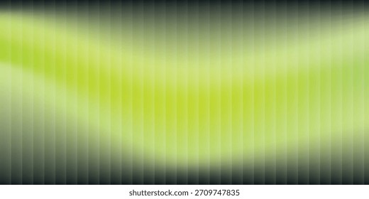 Fondo Abstractas de vidrio rayado áspero en negro y verde. Líneas de Vertical brillantes y Gradientes sutiles para su uso en diseños lujosos o visuales de superficies digitales.