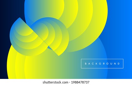 Abstract background round blue with modern corporate concept. Vector illustration.