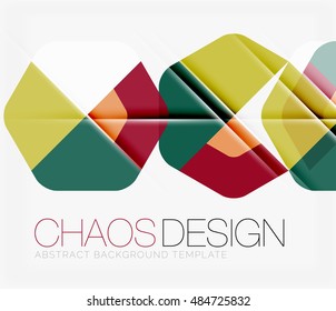 Fondo abstracto con formas redondeadas de color y efectos de luz. Ilustración del vector