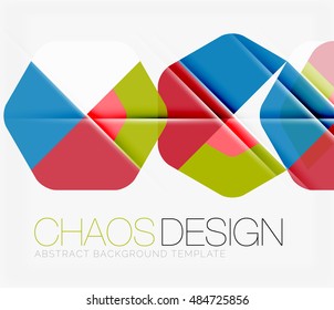 Abstract background with round color shapes and light effects. Vector illustration