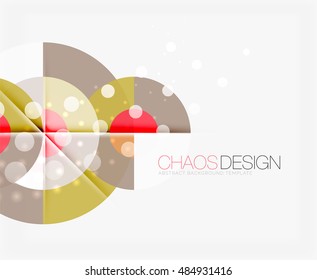 Fondo abstracto con formas redondeadas de color y efectos de luz. Ilustración del vector
