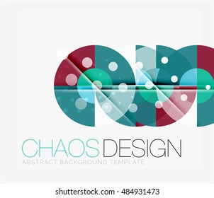 Fondo abstracto con formas redondeadas de color y efectos de luz. Ilustración del vector