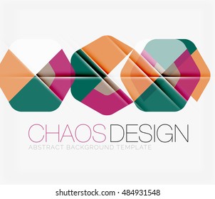 Abstract background with round color shapes and light effects. Vector illustration