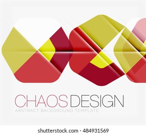 Abstract background with round color shapes and light effects. Vector illustration