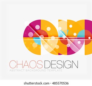 Fondo abstracto con formas redondeadas de color y efectos de luz. Ilustración del vector