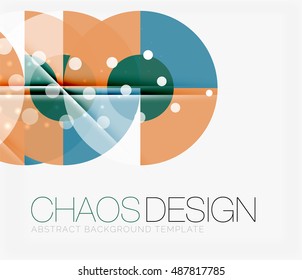 Fondo abstracto con formas redondeadas de color y efectos de luz. Ilustración del vector