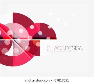 Fondo abstracto con formas redondeadas de color y efectos de luz. Ilustración del vector