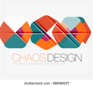 Fondo abstracto con formas redondeadas de color y efectos de luz. Ilustración del vector