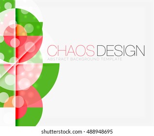 Fondo abstracto con formas redondeadas de color y efectos de luz. Ilustración del vector