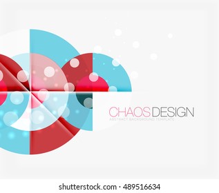 Fondo abstracto con formas redondeadas de color y efectos de luz. Ilustración del vector
