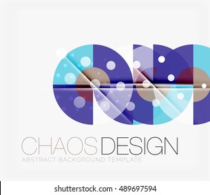 Fondo abstracto con formas redondeadas de color y efectos de luz. Ilustración del vector