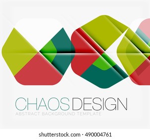 Abstract background with round color shapes and light effects. Vector illustration