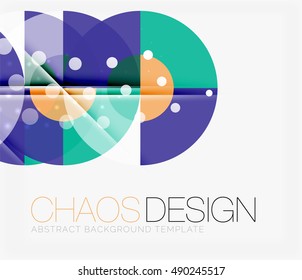 Fondo abstracto con formas redondeadas de color y efectos de luz. Ilustración del vector